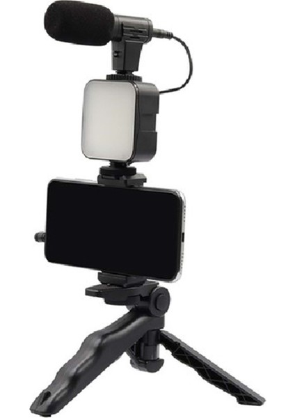 Ay-49 Video Making Kit Youtube Tiktok Işık Tripod Vlog Video Kayıt Işık Kumandalı Foto Video Işık