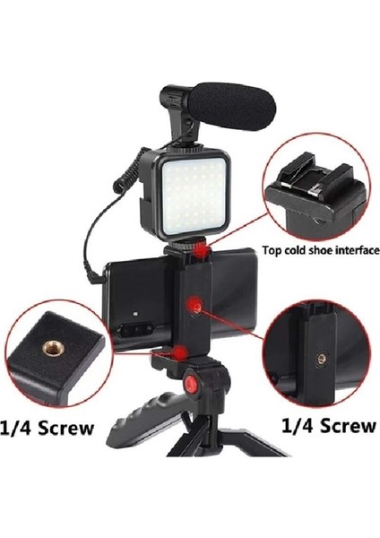 Ay-49 Video Making Kit Youtube Tiktok Işık Tripod Vlog Video Kayıt Işık Kumandalı Foto Video Işık fiyatları