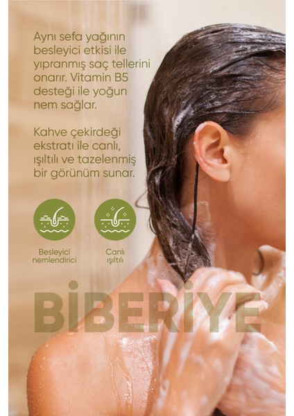 Bade Natural Biberiye Şampuanı Dökülmesi Karşıtı Biotin, Keratin ve Kolajen Complex 200 ml