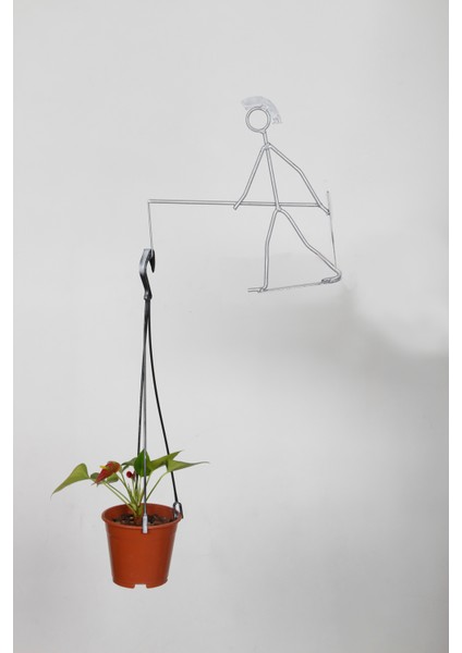 Özel Tasarım Çöp Adam Saksılık