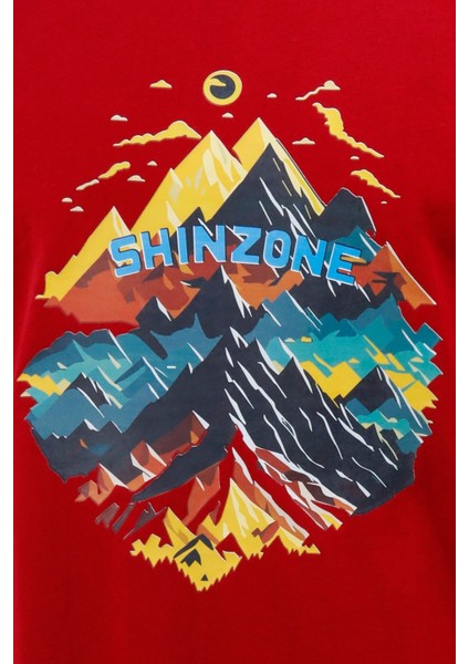 Erkek Mevsimlik Göğüs Baskılı Standart Fit Bordo Haki 2'li Set T-Shirt fırsatları