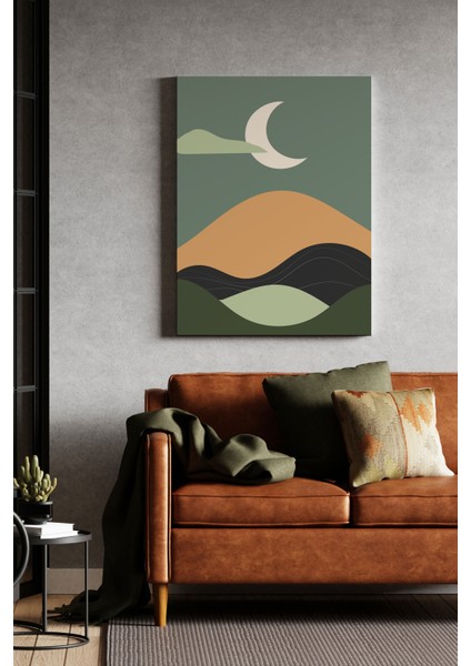 Moon Kanvas Tablo - 50X70 cm