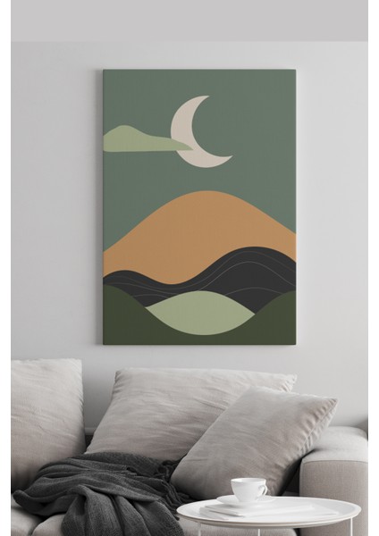 Moon Kanvas Tablo - 50X70 cm