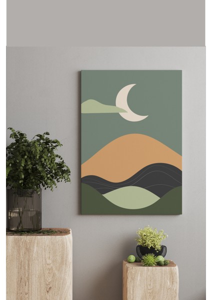 Moon Kanvas Tablo - 50X70 cm