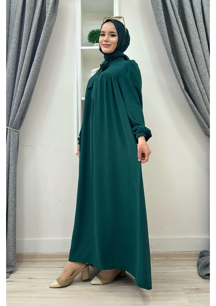 Bebekli Anne Elbisesi 3896 Zümrüt modelleri