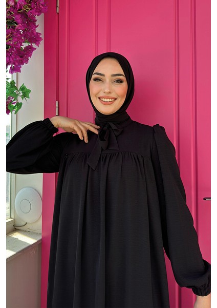 Bebekli Anne Elbisesi 3896 Siyah fırsatları