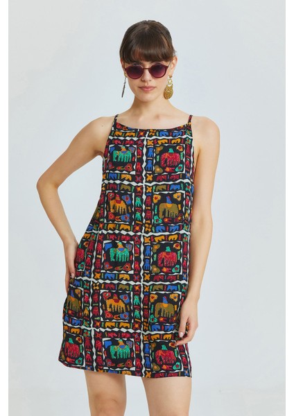 Basic Mini Yazlık Elbise Siyah