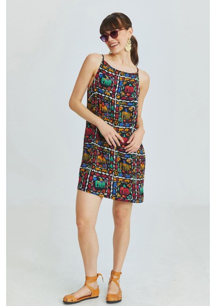 Basic Mini Yazlık Elbise Siyah