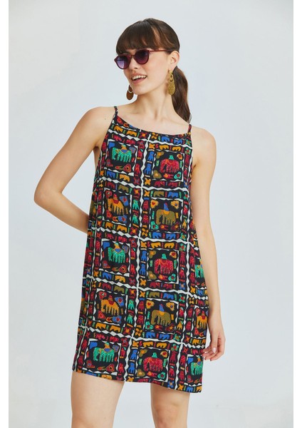 Basic Mini Yazlık Elbise Siyah