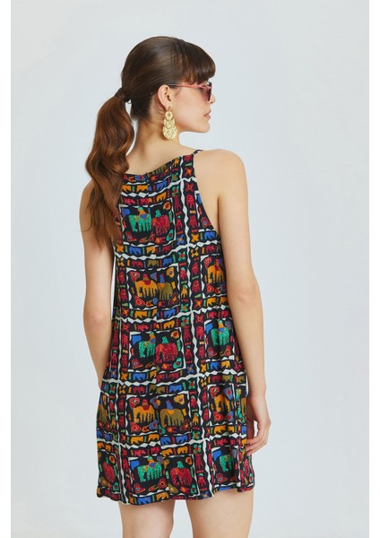 Basic Mini Yazlık Elbise Siyah