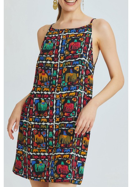 Basic Mini Yazlık Elbise Siyah