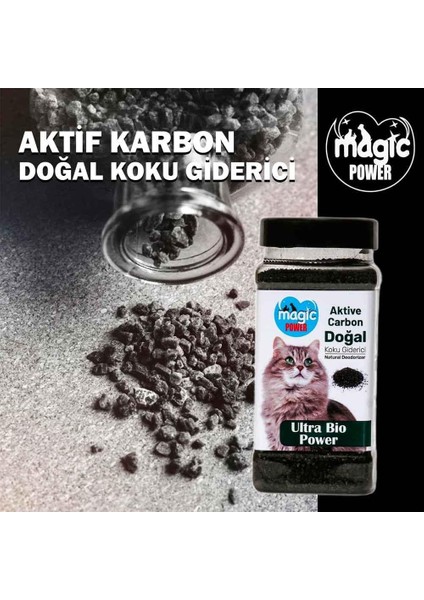 Magic Power Aktif Karbon Kedi Kumu Koku Giderici 120 gr