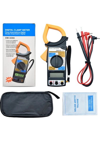 Marka Dijital Pens Ampermetre DM6266 Ölçü Aleti