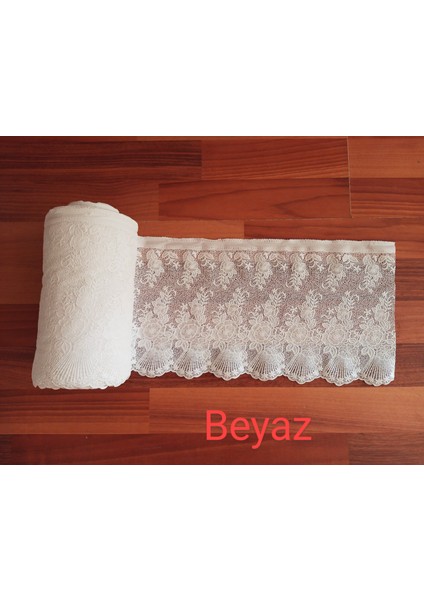 Pvc Dantel Raf Dolap ve Çekmece Örtüsü / Ebat: 23 cm x 5 mt - Beyaz