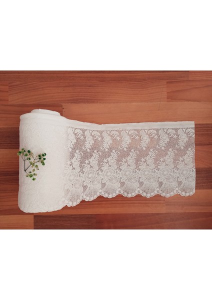 Pvc Dantel Raf Dolap ve Çekmece Örtüsü / Ebat: 23 cm x 5 mt - Beyaz