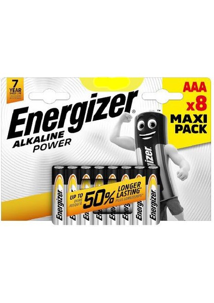 Maxi Pack Alkalin Ince Pil Aaa 8’li LR003