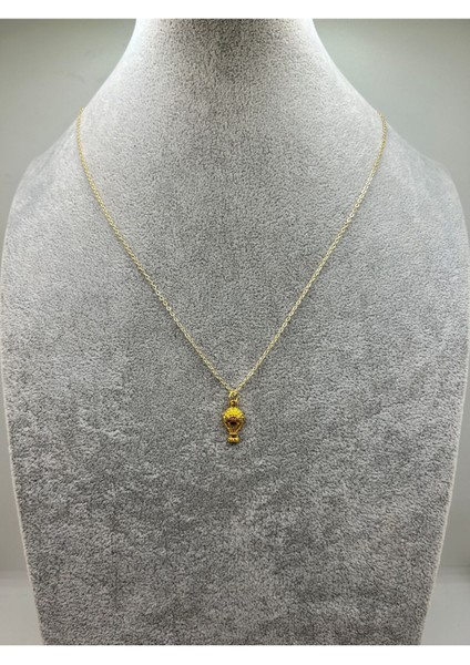 Altın Renk Uçan Balon Kolye