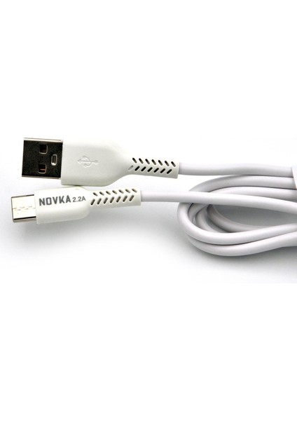 Type-C & USB 2.2 A Şarj Kablosu 1 Metre Beyaz fiyatları