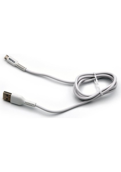 Micro & USB 3.4 A Şarj ve Data Kablosu 1 Metre Beyaz modelleri