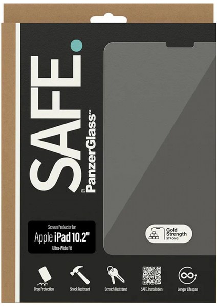 Safe. By Panzerglass Screen Protector Apple iPad 10.2'' | Ultra Geniş Fit