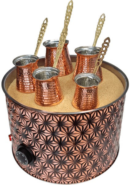 Kumda Kahve Makinesi - Bakır Kumda Kahve Makinesi - Türk Kahvesi Makinesi 32CM x 32CM x 22CM