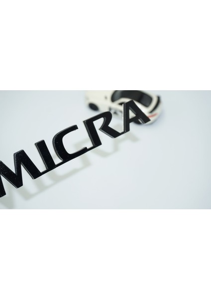 Nissan Micra Siyah Abs 3m 3D Bagaj Yazı Logo Arma