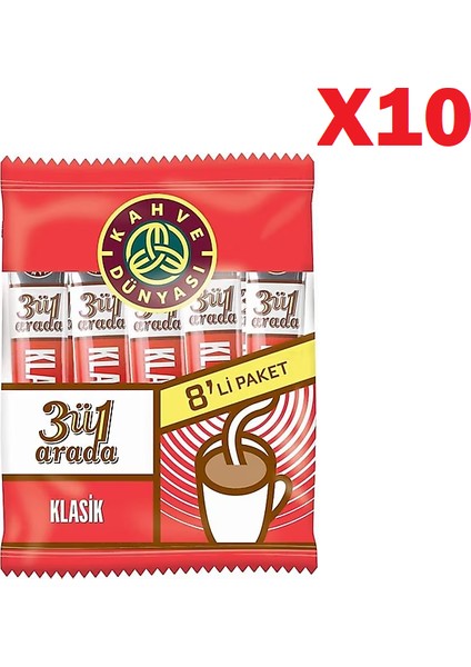 3ü 1 Arada Klasık 8'li Mp 10 Paket