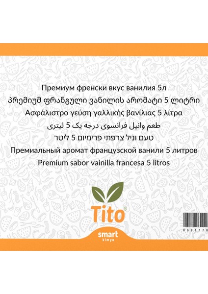 Premium Fransız Vanilyası Aroması 5 Litre fiyatları