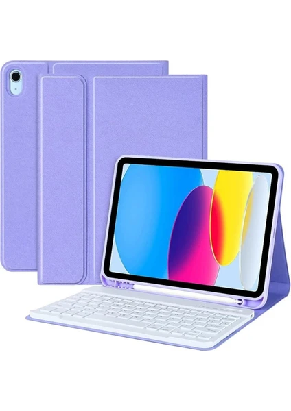 iPad Air 11 İnç M2 Çipli 6.Nesil 2024 Case Uyumlu Bluetooth Türkçe Q Klavyeli Kılıfı