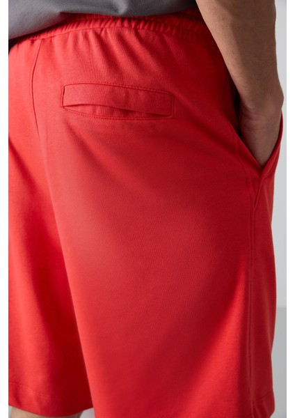 Fiesta Pamuklu Kalın Yumuşak Dokulu Comfort Fit Basic Erkek Şort - 81261