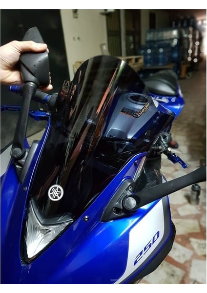 Yamaha Yzf R 25 Ön Siperlik Camı Füme Renk Biadil Marka 2014/2017 Uyumlu Arasmoto