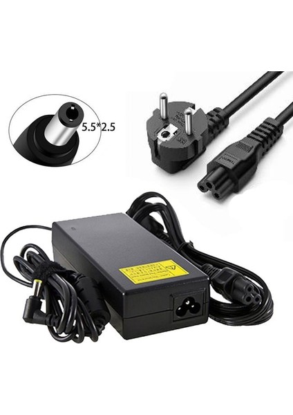 19V 4.74A Notebook Adaptör Şarj Aleti 5.5x2.5 mm