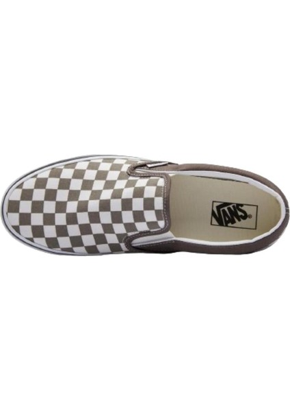 Classic Slip-On VN000BVZ9JC1 Unisex Kahverengi-Beyaz Günlük Sneaker Ayakkabı