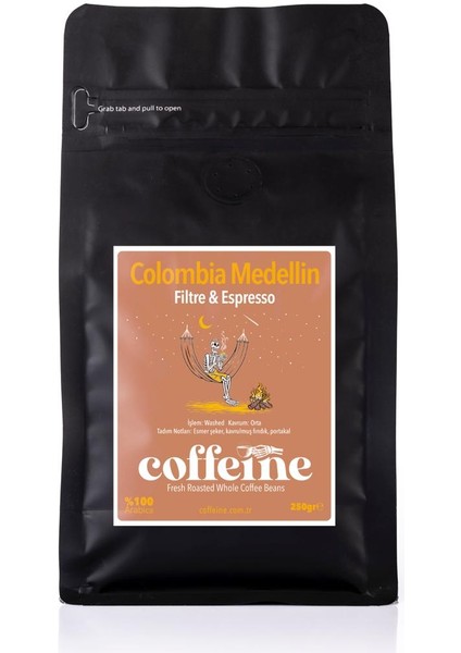 Colombia Medellin Çekirdek Kahve %100 Arabica (250GR) fiyatları