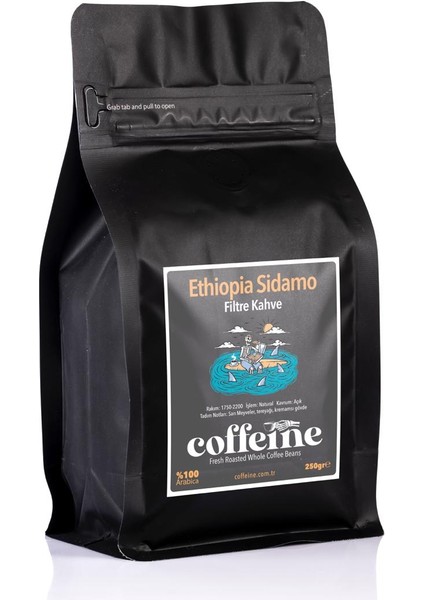 Ethiopia Sidamo Öğütülmüş Filtre Kahve %100 Arabica (250GR)