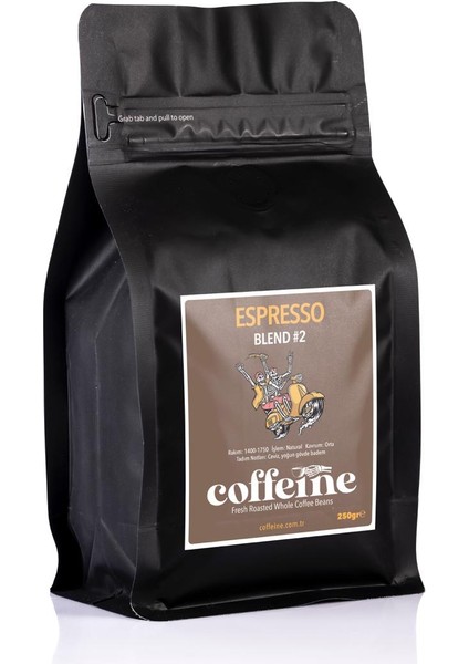 Espresso Blend #2 Çekirdek Kahve (250GR)