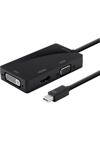 Mini Displayport To HDMI - DVI - VGA Thunderbolt Çevirici