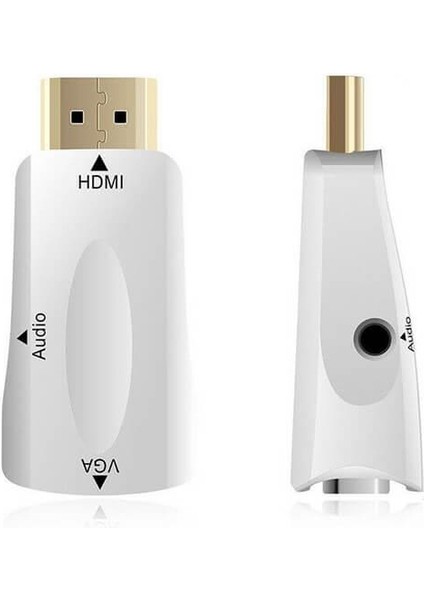 HDMI To VGA Ses Görüntü Dönüştürücüsü