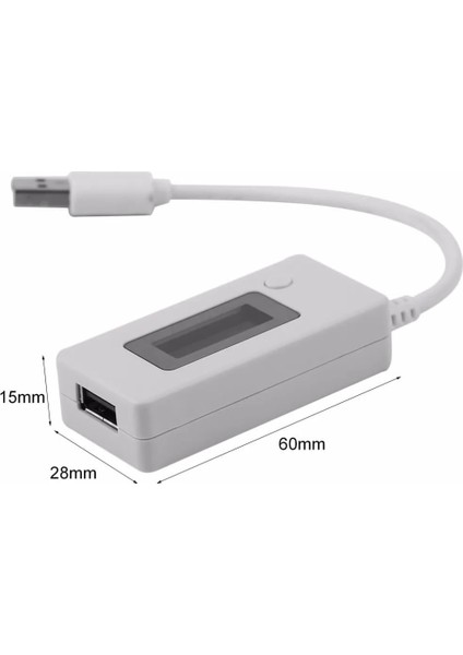 USB Voltmetre - Ampermetre ve Watt Ölçüm Cihazı