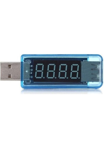 USB Voltmetre Ampermetre Ölçüm Cihazı - LED Göstergeli