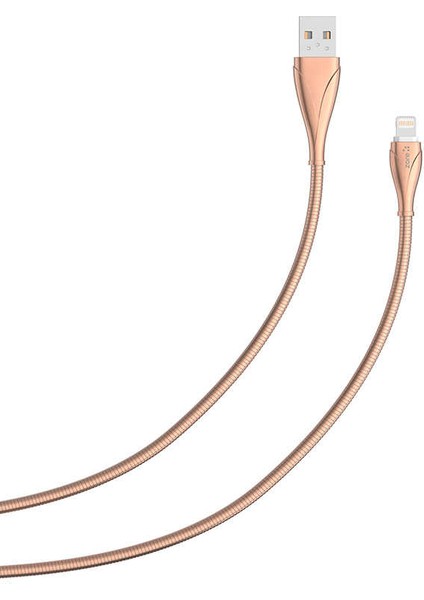 LS28 Lightning USB Kablo - Rose Gold