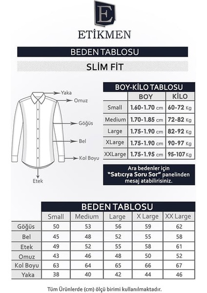 Beyaz Kahve Düğmeli Slimfit Hediye Kutulu Erkek Gömlek