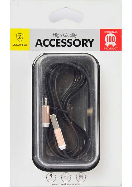 High Speed Lightning USB Kablo - Siyah