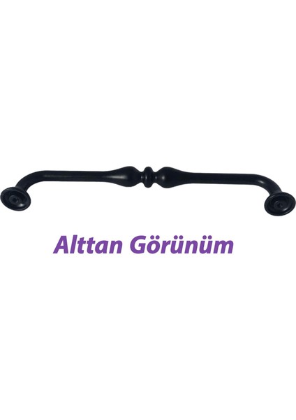 15 Adet Fesleğen Kulp 160 mm Siyah Mutfak Kulbu Çekmece Dolap Kapak Kulbu Metal Mobilya Dolabı Kulpları