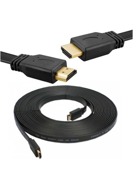 4K Yassı HDMI 2.0 Kablo - 3 Metre