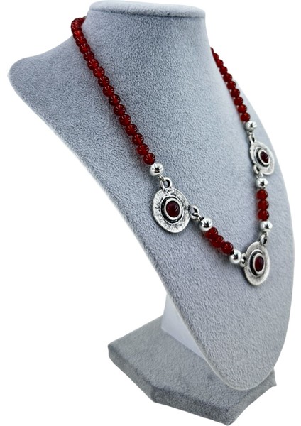 Özel Tasarım Etnik Akik Kolye