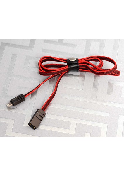 Mest Lightning USB Kablo 1m - Kırmızı