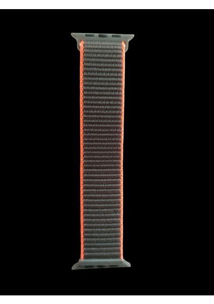 Apple Watch 42 mm / 44MM / 45MM/ 49 mm /se/ultra ile Uyumlu) Cırtlı Bant Kordon Kahverengi Turuncu fiyatları