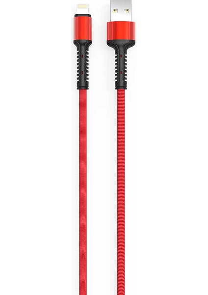 LS65 Lightning USB Kablo - Kırmızı