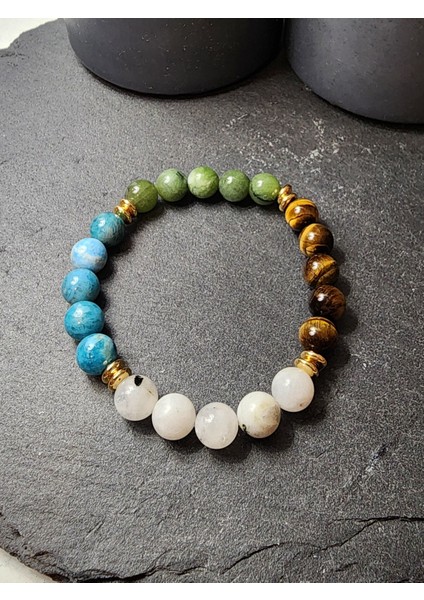 Yengeç Burcu Orjinal Doğal Taş Kadın ve Erkek Bileklik modelleri